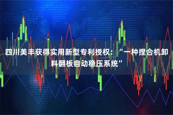 四川美丰获得实用新型专利授权：“一种捏合机卸料翻板自动稳压系统”